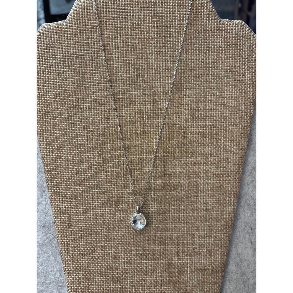 Chico's Necklace Silver-tone‎ Round Pendant